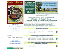 Tablet Screenshot of greenlivingjournal.com