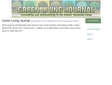 Tablet Screenshot of greenlivingjournal.org